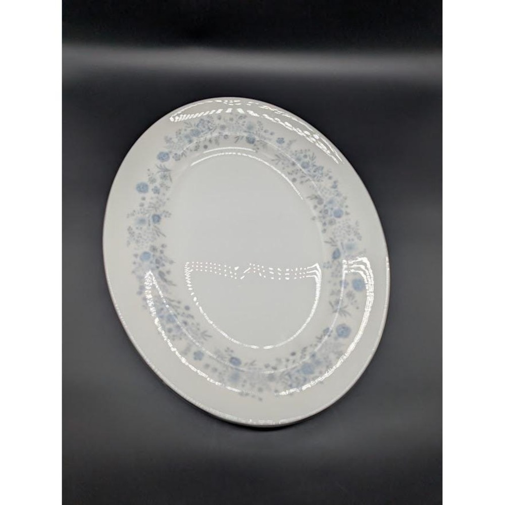 Wedgwood Belle Fleur Bone China 15" Oval Serving Platter Floral Made in England